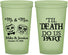 Custom Wedding 22 oz Glow In The Dark Cups - Til Death Do Us Part | 487
