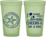 Custom Wedding 22 oz Glow In The Dark Cups - Sandy Feet Salty Kisses | 488