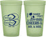 Custom Wedding 22 oz Glow In The Dark Cups - Sandy Feet Salty Kisses | 490