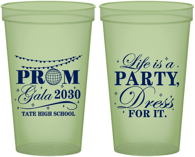 Custom Prom 22 oz Glow In The Dark Cups - Lifes A Party | 50002