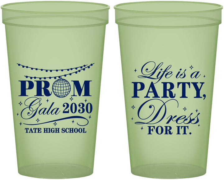 Custom Prom 22 oz Glow In The Dark Cups - Lifes A Party | 50002