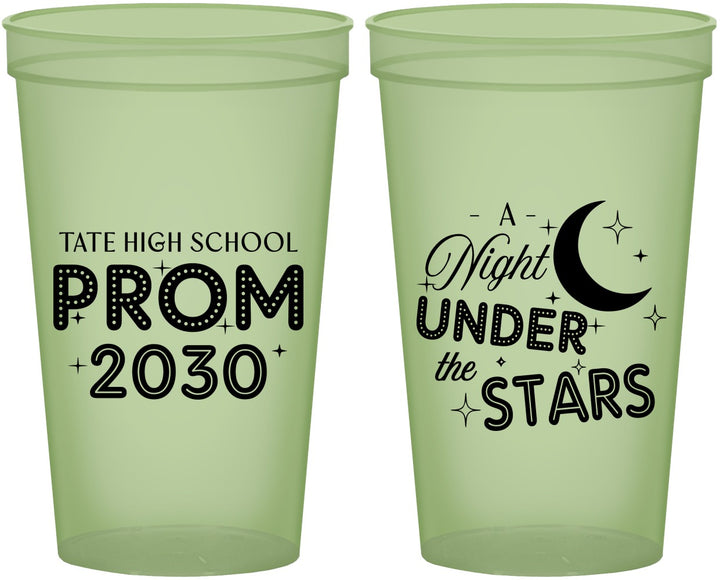 Custom Prom 22 oz Glow In The Dark Cups - A Night Under The Stars | 50004