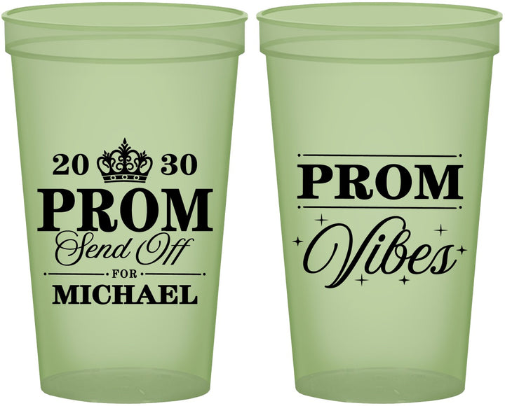 Custom Prom 22 oz Glow In The Dark Cups - Send Off | 50005