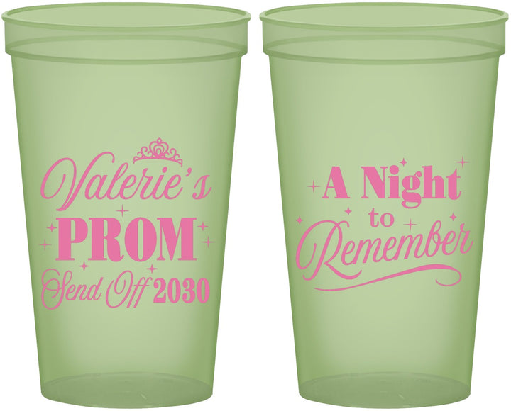 Custom Prom 22 oz Glow In The Dark Cups - Send Off | 50006