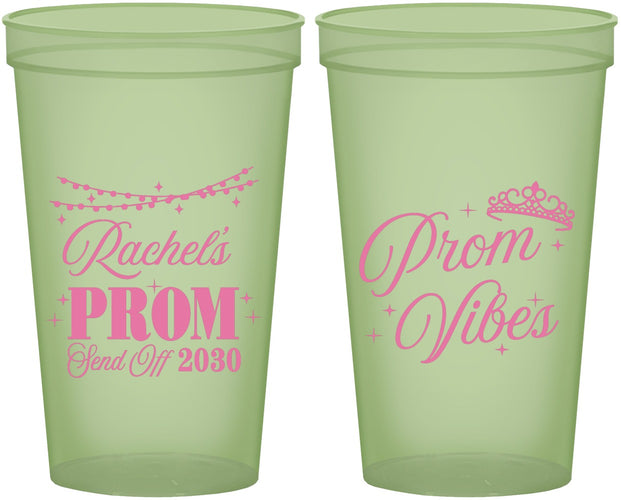 Custom Prom 22 oz Glow In The Dark Cups - Send Off | 50007
