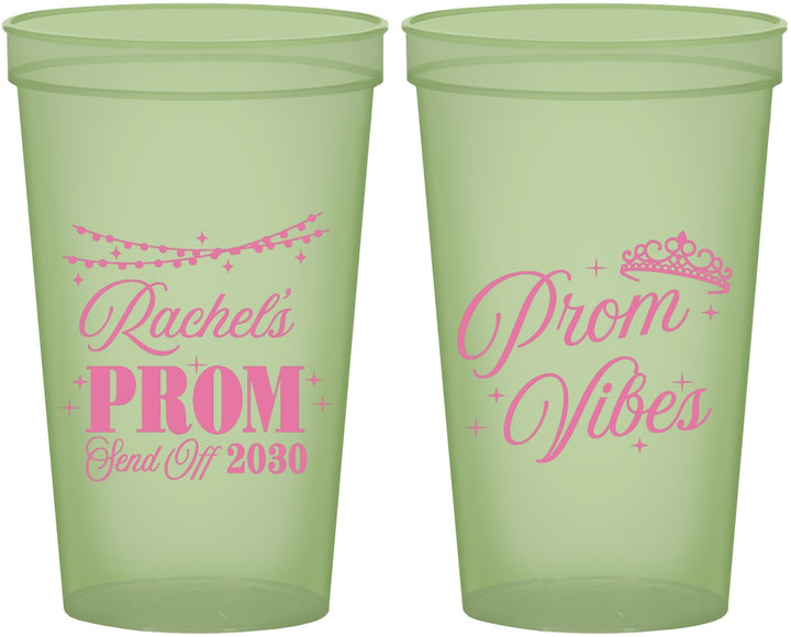 Custom Prom 22 oz Glow In The Dark Cups - Send Off | 50007