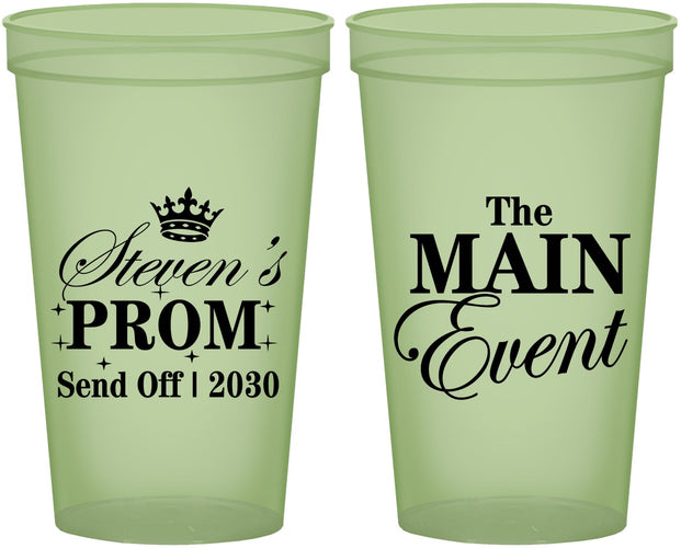 Custom Prom 22 oz Glow In The Dark Cups - Send Off | 50008