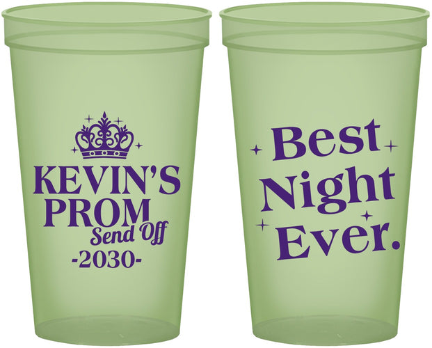 Custom Prom 22 oz Glow In The Dark Cups - Send Off | 50009