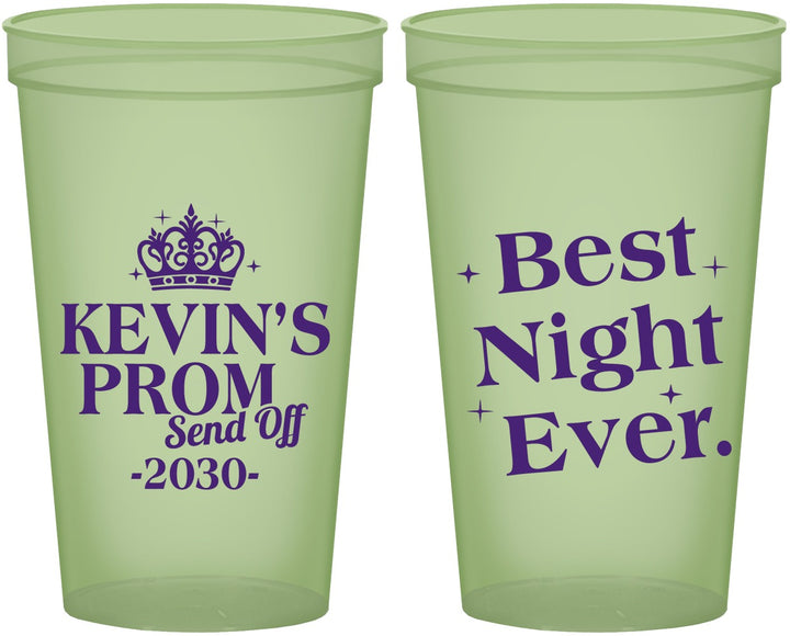 Custom Prom 22 oz Glow In The Dark Cups - Send Off | 50009