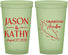 Custom Wedding 22 oz Glow In The Dark Cups - Aruba | 504
