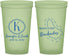 Custom Wedding 22 oz Glow In The Dark Cups - Barbados | 508