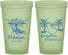 Custom Wedding 22 oz Glow In The Dark Cups - Barbados | 509