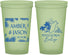 Custom Wedding 22 oz Glow In The Dark Cups - Belize | 511