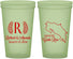 Custom Wedding 22 oz Glow In The Dark Cups - Costa Rica | 518
