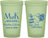 Custom Wedding 22 oz Glow In The Dark Cups - Costa Rica | 519