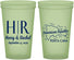 Custom Wedding 22 oz Glow In The Dark Cups - Domincan Republic | 522