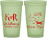 Custom Wedding 22 oz Glow In The Dark Cups - Fiji | 524