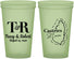 Custom Wedding 22 oz Glow In The Dark Cups - St Lucia | 540