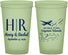 Custom Wedding 22 oz Glow In The Dark Cups - Cayman Island | 544