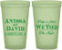 Custom Wedding 22 oz Glow In The Dark Cups - Take A Shot We Tied The Knot | 551