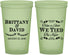 Custom Wedding 22 oz Glow In The Dark Cups - Take A Shot We Tied The Knot | 552