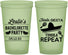 Custom Bachelorette 22 oz Glow In The Dark Cups - Fiesta Siesta Tequila Repeat | 60003