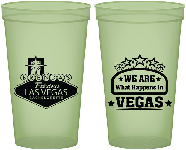 Custom Bachelorette 22 oz Glow In The Dark Cups - Las Vegas | 60016