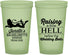 Custom Bachelorette 22 oz Glow In The Dark Cups - Raising A Little Hell | 60030