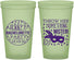 Custom Bachelorette 22 oz Glow In The Dark Cups - Mardi Gras | 60055
