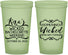 Custom Bachelorette 22 oz Glow In The Dark Cups - Something Wicked | 60076