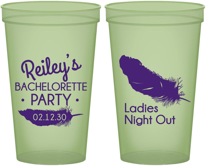 Custom Bachelorette 22 oz Glow In The Dark Cups - Ladies Night Out | 60087