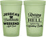 Custom Bachelorette 22 oz Glow In The Dark Cups - Raising A Little Hell | 60107