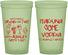 Custom Bachelorette 22 oz Glow In The Dark Cups - Lets Get Wasted | 60119