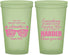 Custom Bachelorette 22 oz Glow In The Dark Cups - Something Borrowed | 60133