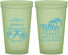 Custom Bachelorette 22 oz Glow In The Dark Cups - Sun Sand Drink Hand | 60134