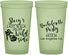 Custom Bachelorette 22 oz Glow In The Dark Cups - Last Walk Wild Side | 60148