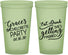 Custom Bachelorette 22 oz Glow In The Dark Cups - Eat Drink Getting Married | 60181