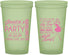 Custom Bachelorette 22 oz Glow In The Dark Cups - Drink The Night Away | 60182
