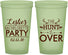 Custom Bachelorette 22 oz Glow In The Dark Cups - The Hunt Is Over | 60184
