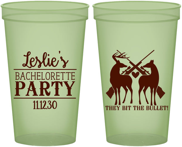 Custom Bachelorette 22 oz Glow In The Dark Cups - Hunting | 60187