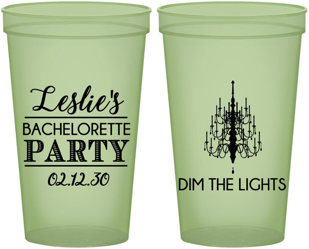 Custom Bachelorette 22 oz Glow In The Dark Cups - Lights | 60188
