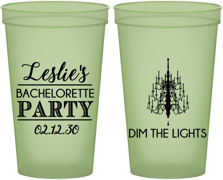 Custom Bachelorette 22 oz Glow In The Dark Cups - Lights | 60188