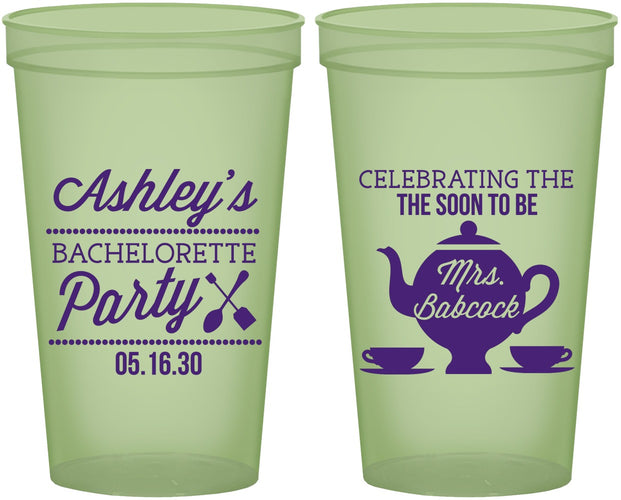 Custom Bachelorette 22 oz Glow In The Dark Cups - Teapot | 60189