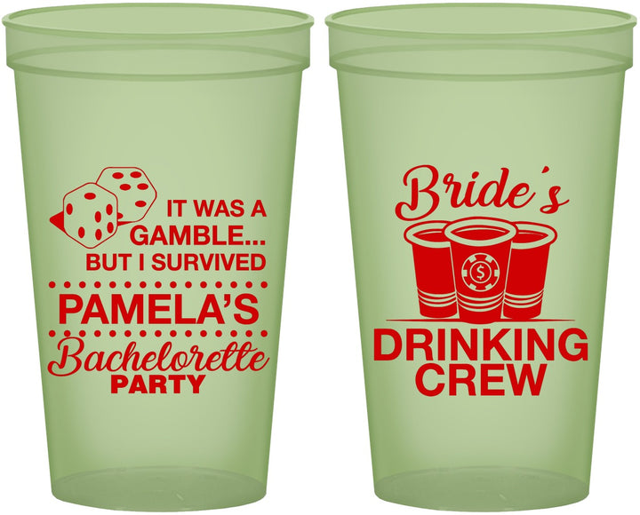 Custom Bachelorette 22 oz Glow In The Dark Cups - Las Vegas | 60194