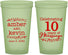 Custom Anniversary 22 oz Glow In The Dark Cups - 10 Years Of Marriage | 80000