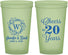 Custom Anniversary 22 oz Glow In The Dark Cups - Cheers To 20 Years | 80001