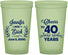 Custom Anniversary 22 oz Glow In The Dark Cups - Cheers To 40 Years | 80005