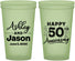 Custom Anniversary 22 oz Glow In The Dark Cups - 50th Wedding | 80007