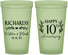 Custom Anniversary 22 oz Glow In The Dark Cups - 10th Wedding | 80010