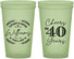 Custom Anniversary 22 oz Glow In The Dark Cups - Cheers To 40 Years | 80015
